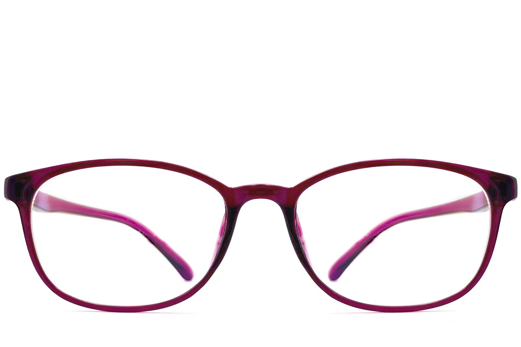 BS0612-0023_Purple_Oval_TR90_Glasses_front