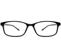 BS0612-0024_Black_Rectangular_TR90_Glasses_front