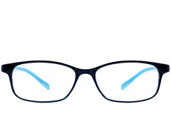 BS0612-0026_Blue_Rectangular_TR90_Glasses_front