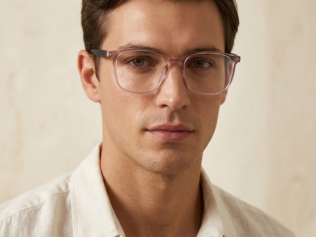Rectangular Purple TR90 Glasses #BS0620-0043