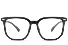 BS0620-0063_Black_Rectangular_TR90_Glasses_front