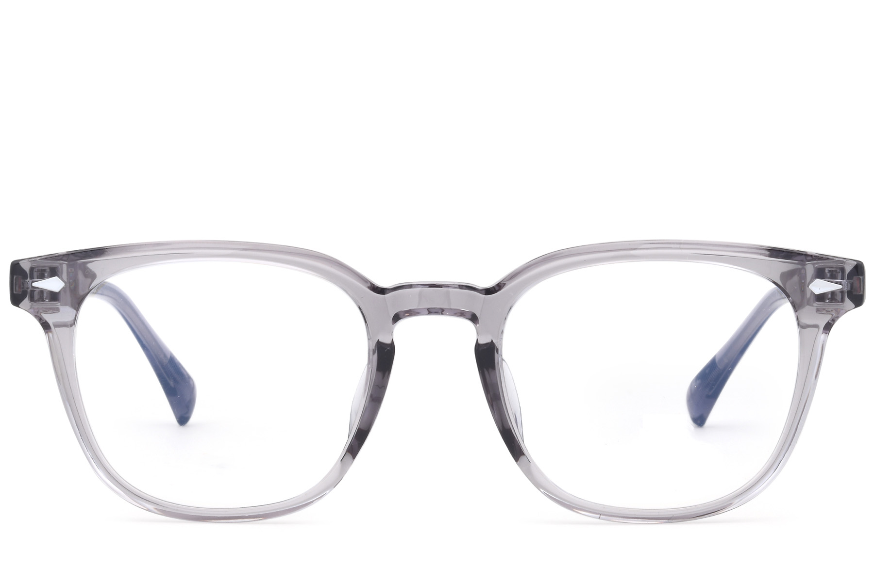 BS0620-0077_Grey_Rectangular_TR90_Glasses_front