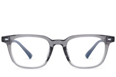 BS0620-0082_Grey_Rectangular_TR90_Glasses_front