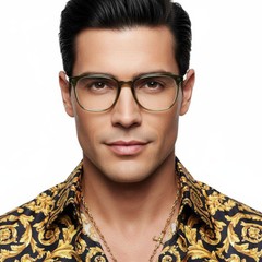 bs0620-0098_green_rectangular_tr90_glasses_model