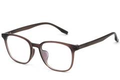 Rechteckige braune TR90-Brille #BS0620-0101