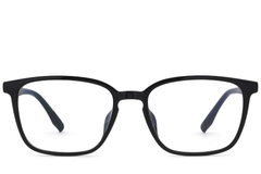BS0620-0105_Black_Rectangular_TR90_Glasses_front