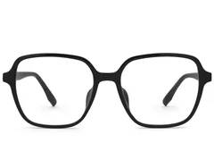 BS0620-0125_Black_Rectangular_TR90_Glasses_front
