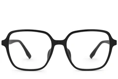 BS0620-0125_Black_Rectangular_TR90_Glasses_front