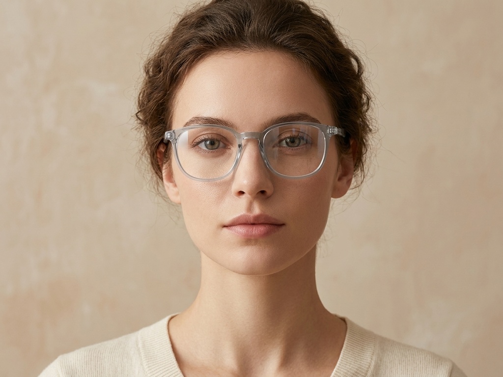 BS0620-0158_Grey_Rectangular_TR90_Glasses_corner-tryon_female