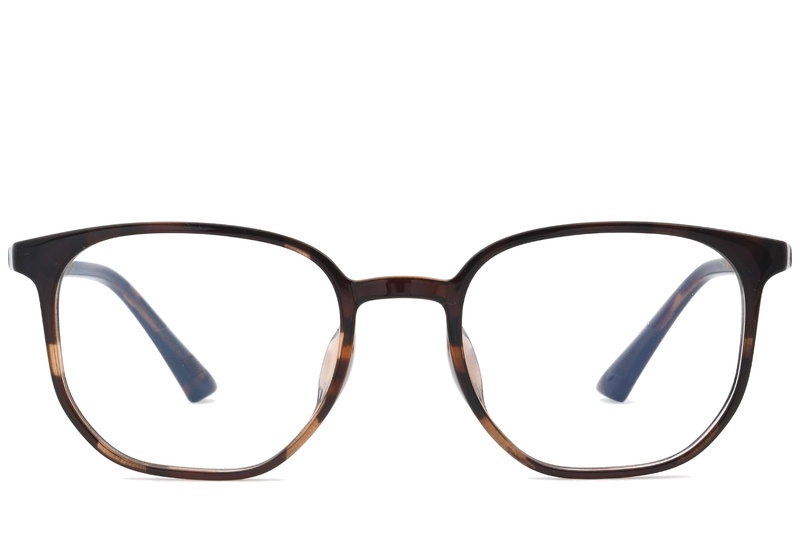 BS0620-0159_Tortoiseshell_Rectangular_TR90_Glasses-front