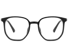BS0620-0160_Black_Rectangular_TR90_Glasses_corner-front