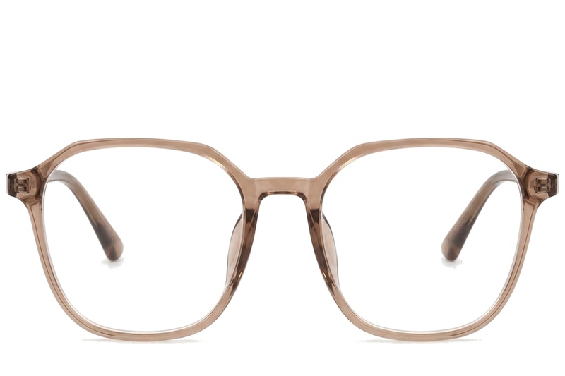BS0620-0163_Brown_Rectangular_TR90_Glasses_corner-front