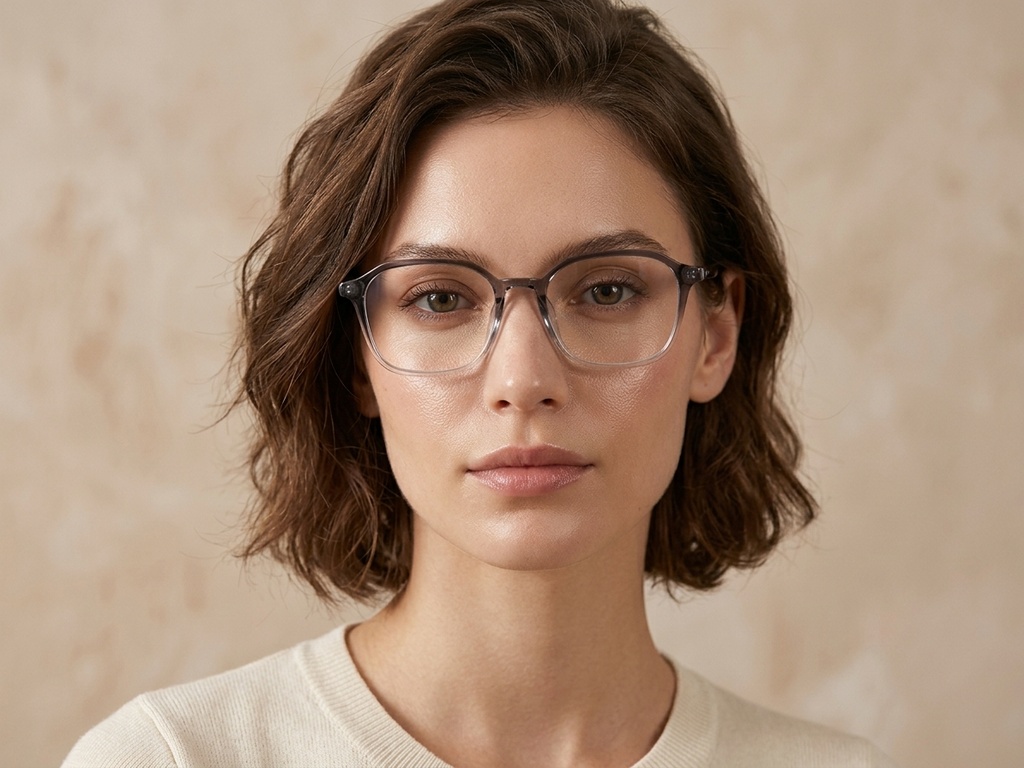 BS0620-0164_Grey_Rectangular_TR90_Glasses_corner-tryon_female