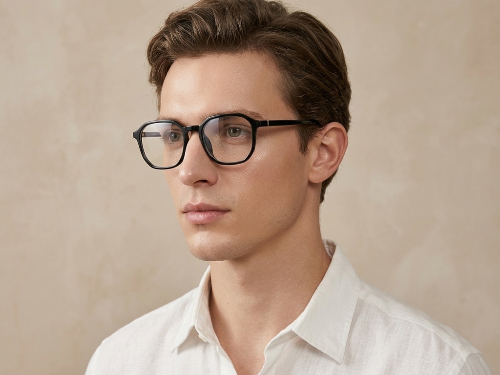 BS0620-0165_Black_Rectangular_TR90_Glasses_corner-tryon_male