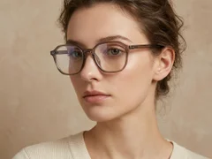 BS0620-0166_Brown_Rectangular_TR90_Glasses_corner-tryon_female