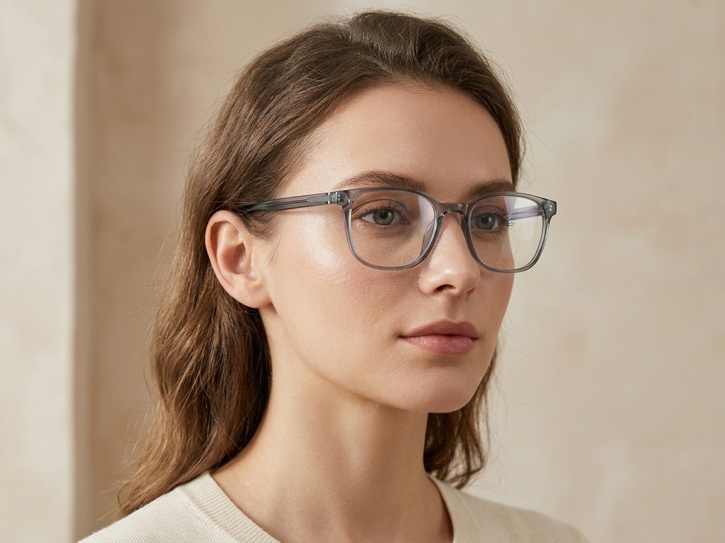 BS0620-0167_Grey_Rectangular_TR90_Glasses_corner-tryon_female