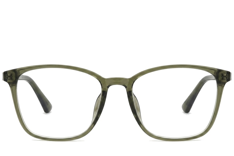 BS0620-0168_Green_Rectangular_TR90_Glasses_corner-front