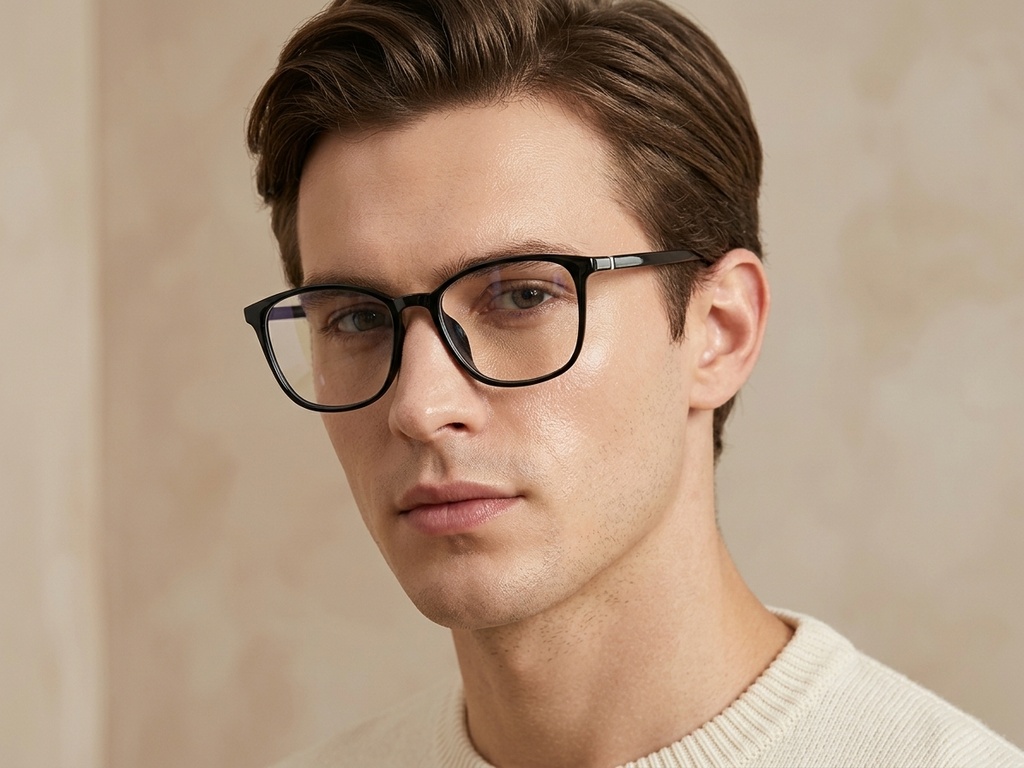 BS0620-0169_Black_Rectangular_TR90_Glasses_corner-tryon_male