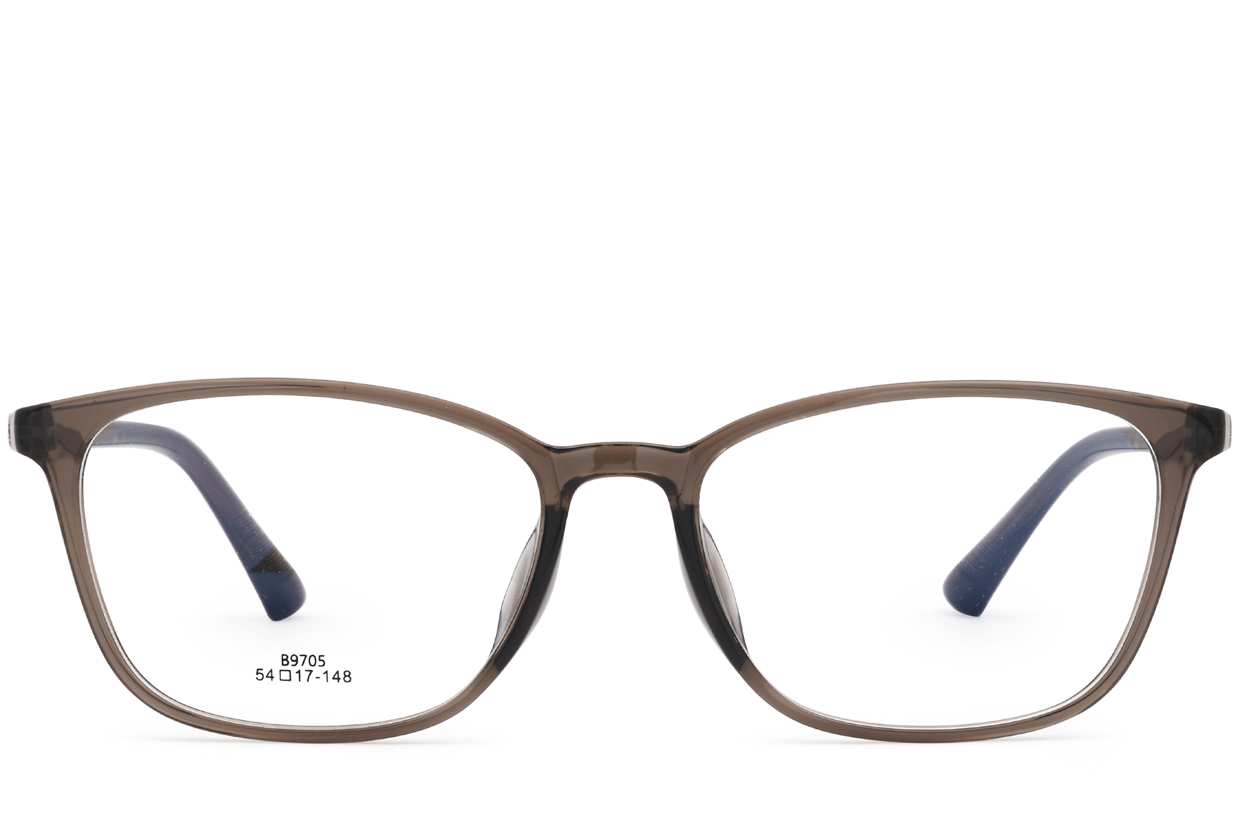 BS0620-0171_Brown_Rectangular_TR90_Glasses_front
