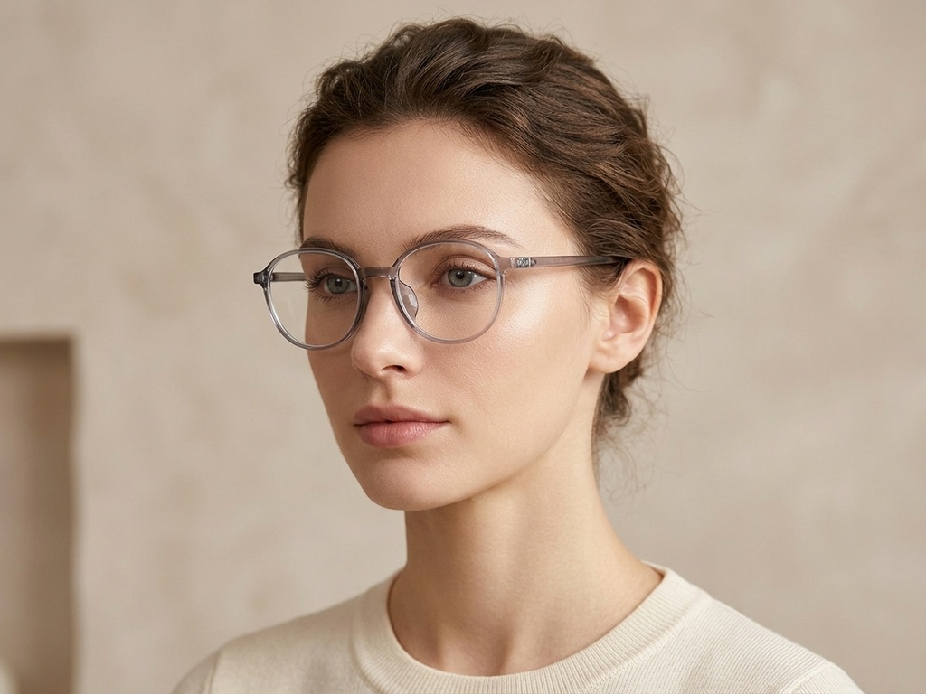 BS0620-0172_Grey_Oval_TR90_Glasses_corner-tryon_female