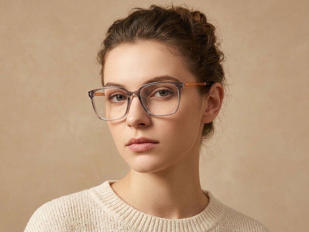 BS0620-0193_Grey_Rectangular_TR90_Glasses_corner-tryon_female