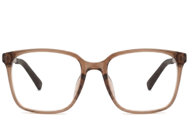 BS0620-0195_Brown_Rectangular_TR90_Glasses_corner-front