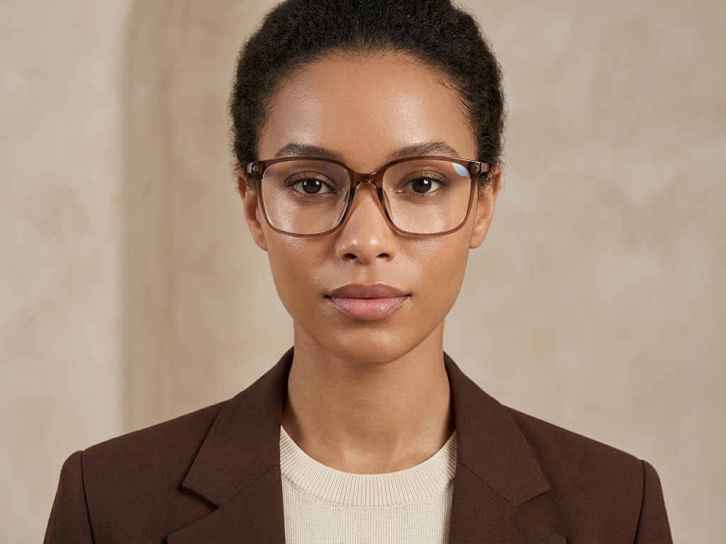 BS0620-0195_Brown_Rectangular_TR90_Glasses_corner-tryon_female