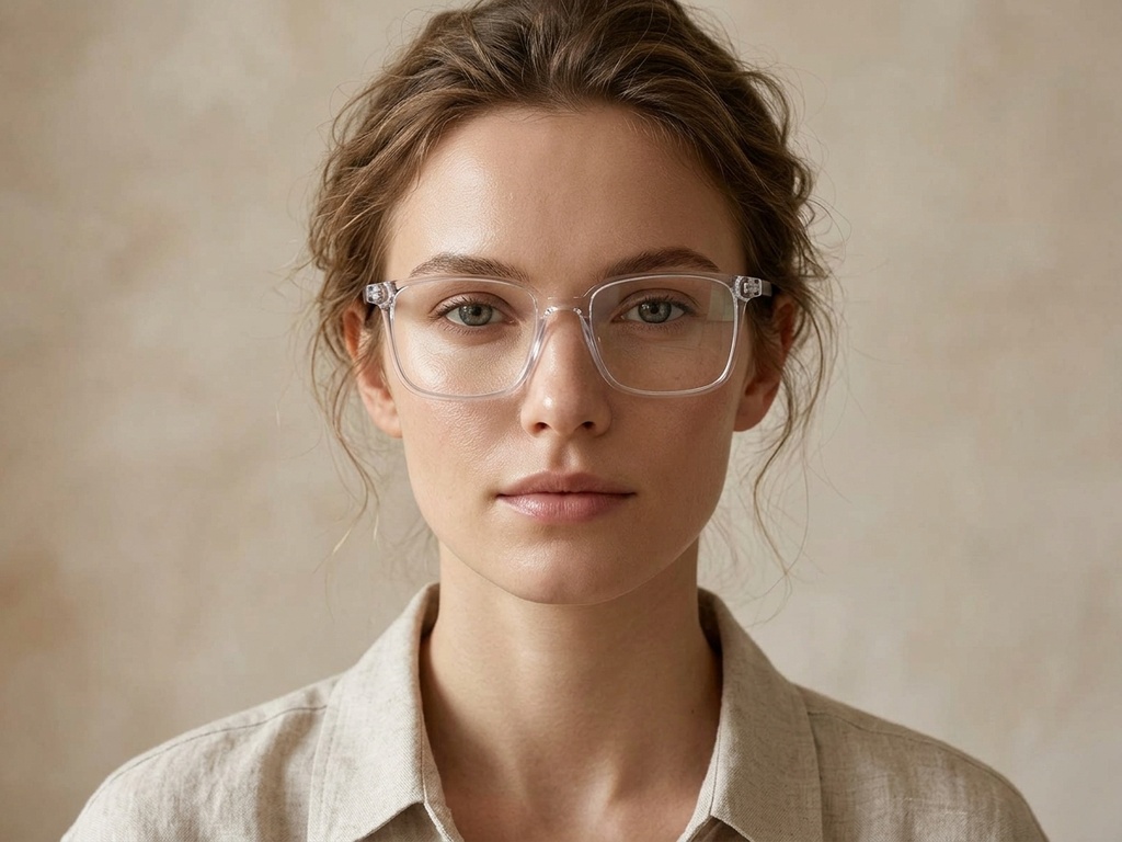BS0620-0196_Transparent_Rectangular_TR90_Glasses_corner-tryon_female