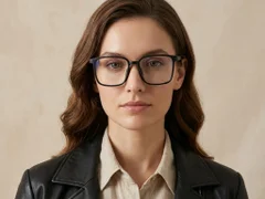 BS0620-0199_Black_Rectangular_TR90_Glasses_corner-tryon_female