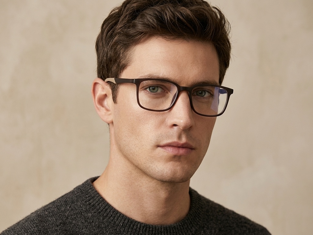 BS0620-0210_Green_Rectangular_TR90_Glasses_corner-tryon_male