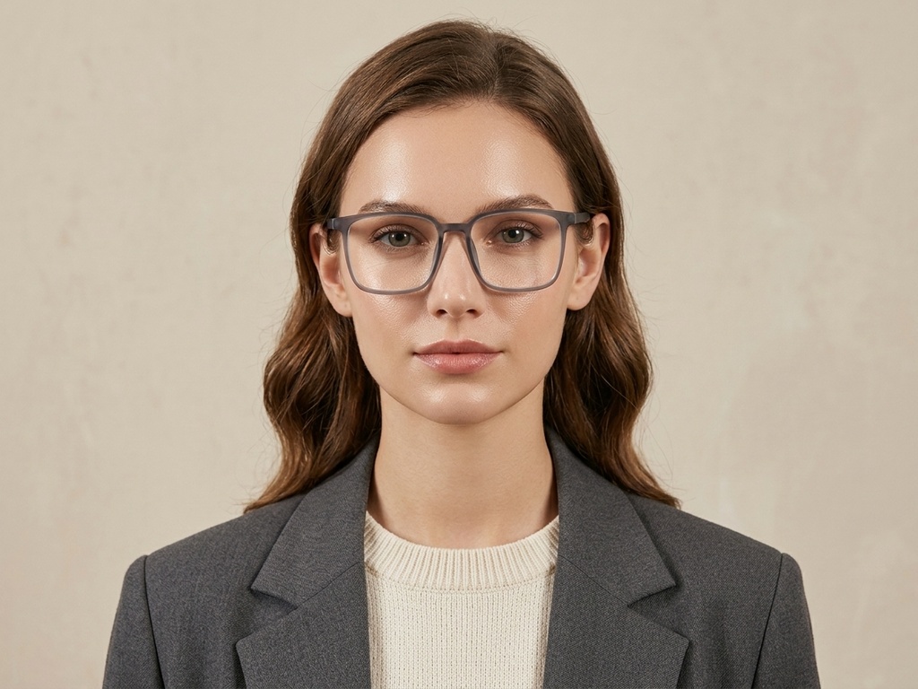 BS0620-0211_Grey_Rectangular_TR90_Glasses_corner-tryon_female