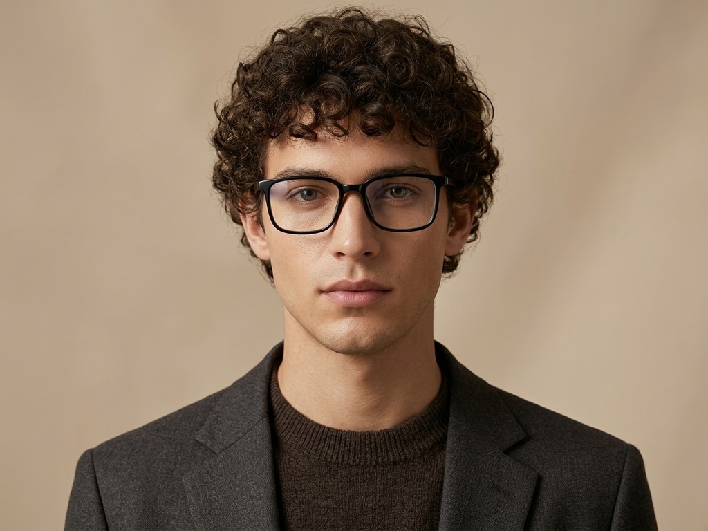BS0620-0213_Black_Rectangular_TR90_Glasses_corner-tryon_male