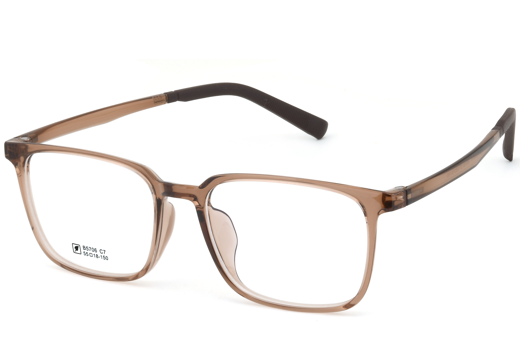 Gafas rectangulares TR90 marrones #BS0620-0214