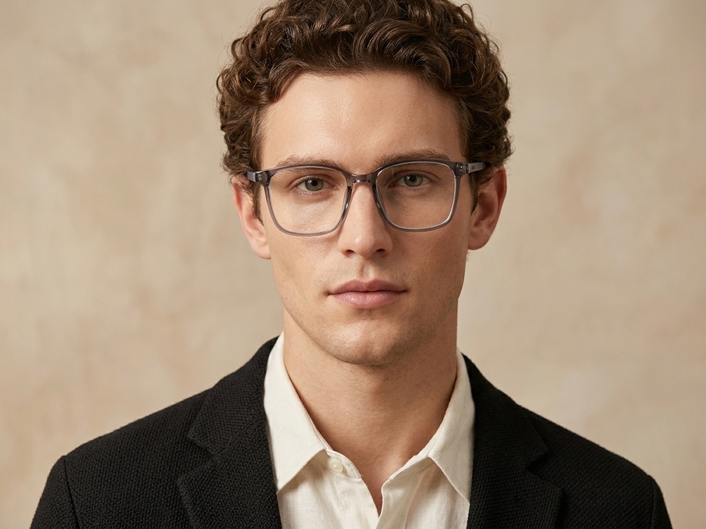 BS0620-0216_Grey_Rectangular_TR90_Glasses_corner-tryon_male