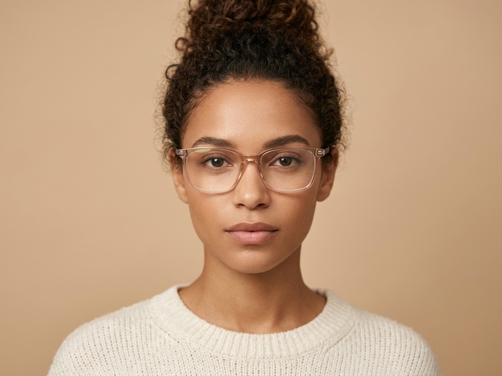 BS0620-0217_Orange_Rectangular_TR90_Glasses_corner-tryon_female