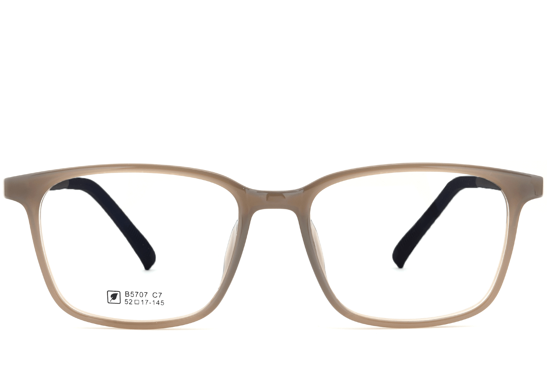 BS0620-0220_Brown_Rectangular_TR90_Glasses_front