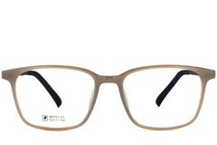 BS0620-0220_Brown_Rectangular_TR90_Glasses_front