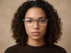 BS0620-0223_Grey_Rectangular_TR90_Glasses-tryon_female