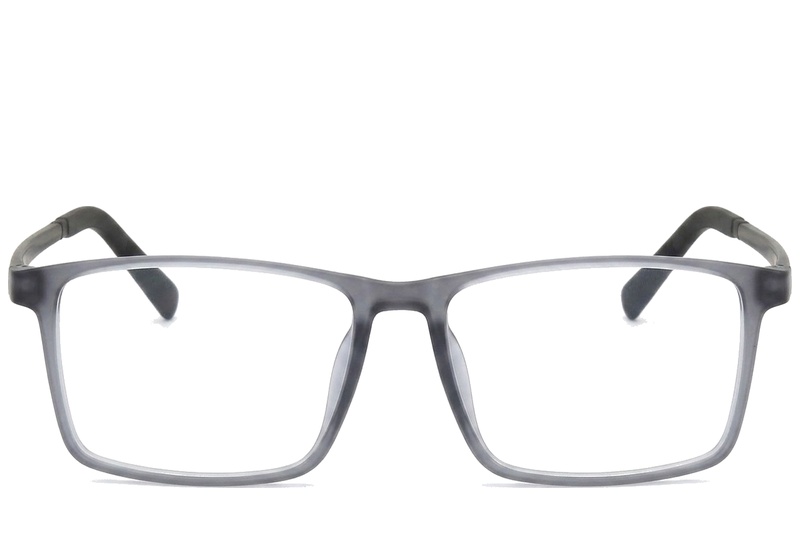 BS0620-0224_Grey_Rectangular_TR90_Glasses_corner-front