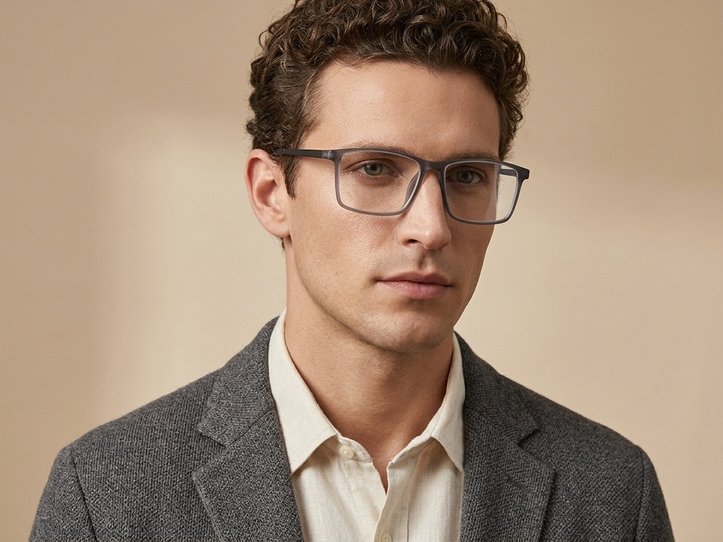 BS0620-0224_Grey_Rectangular_TR90_Glasses_corner-tryon_male