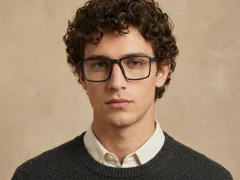 BS0620-0225_Black_Rectangular_TR90_Glasses_corner-tryon_male