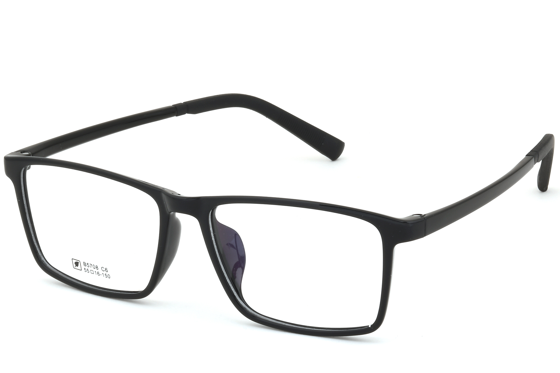 BS0620-0225_Black_Rectangular_TR90_Glasses_corner