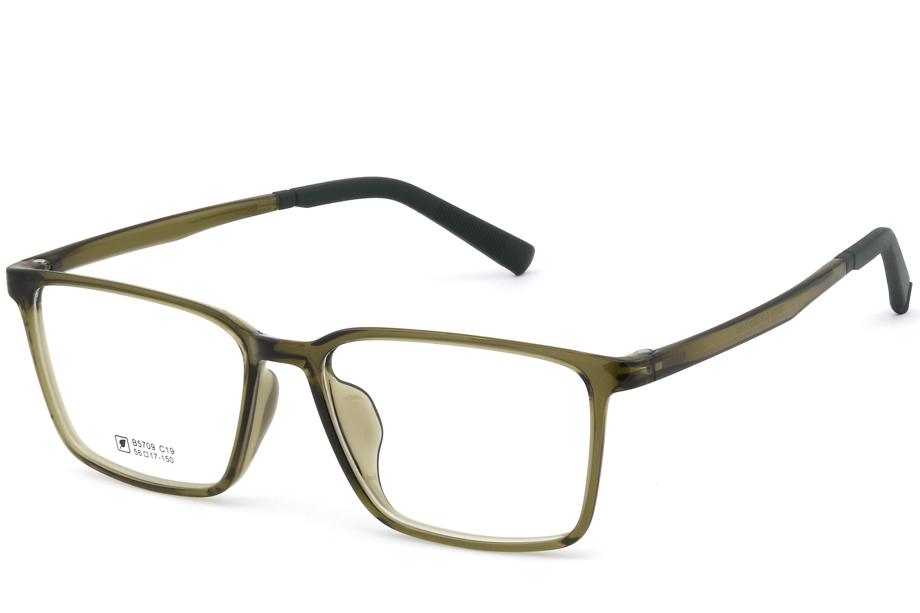 Rectangular Green TR90 Glasses #BS0620-0228