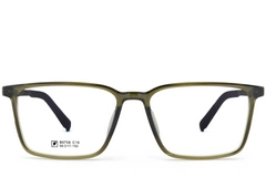 BS0620-0228_Green_Rectangular_TR90_Glasses_front
