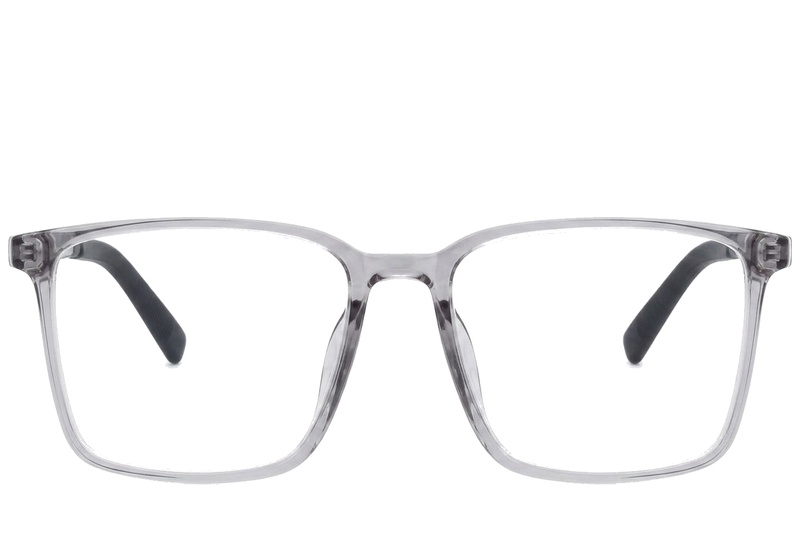 BS0620-0229_Grey_Rectangular_TR90_Glasses_corner-front