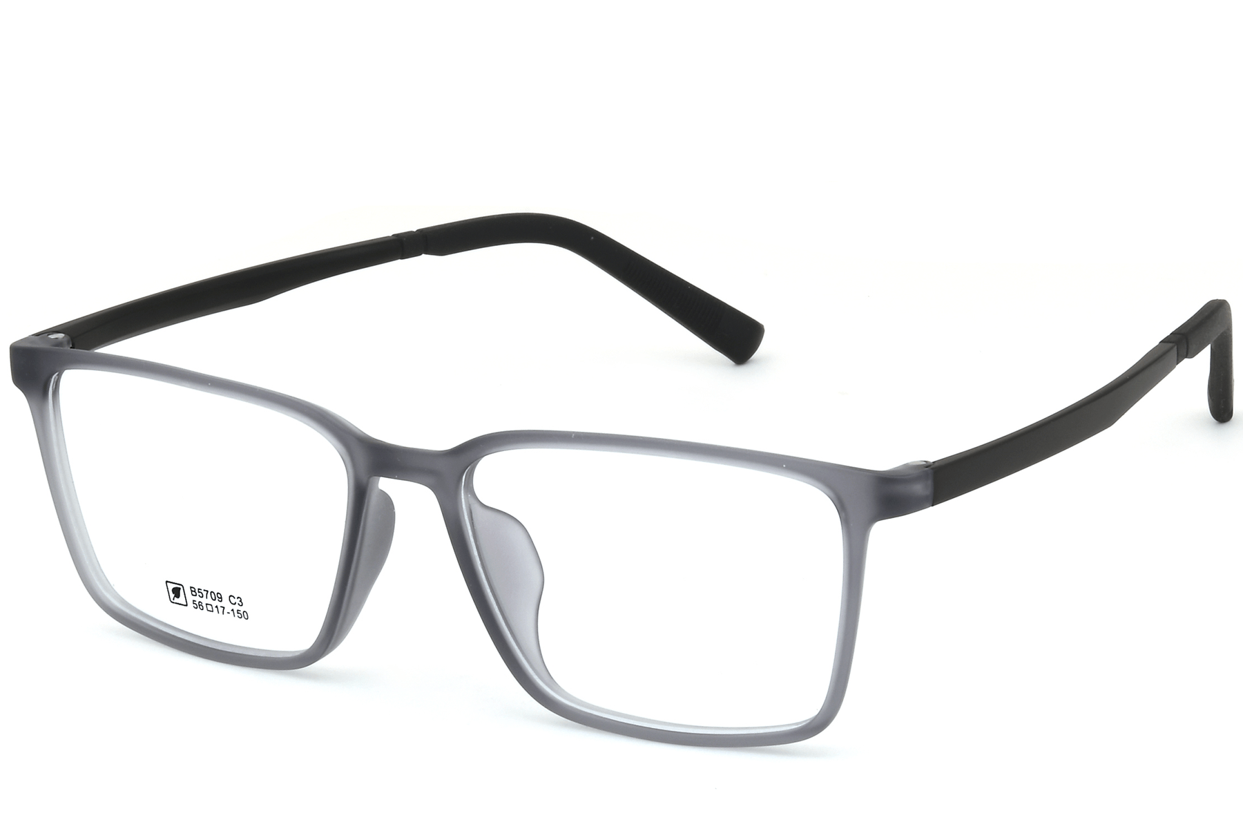 BS0620-0230_Grey_Rectangular_TR90_Glasses_corner