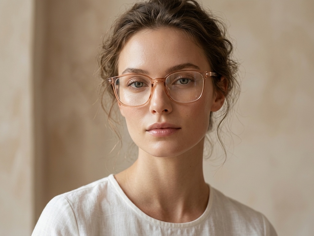 BS0620-0237_Brown_Rectangular_TR90_Glasses-tryon_female