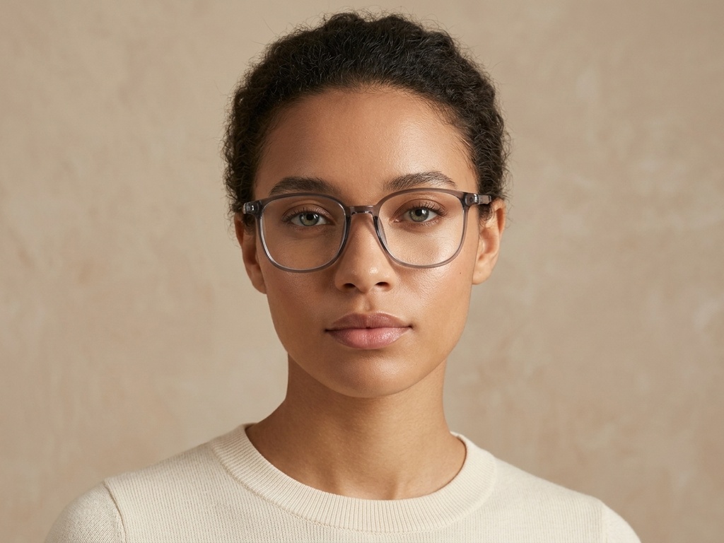 BS0620-0238_Grey_Rectangular_TR90_Glasses_corner-tryon_female