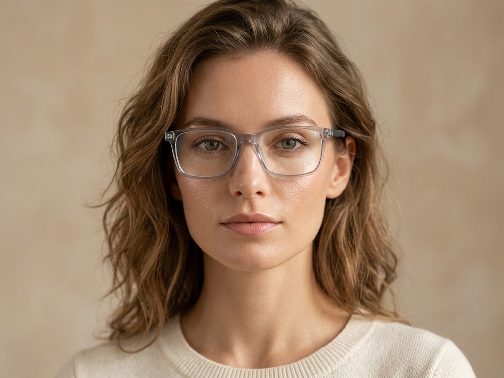 BS0620-0244_Grey_Rectangular_TR90_Glasses_corner-tryon_female