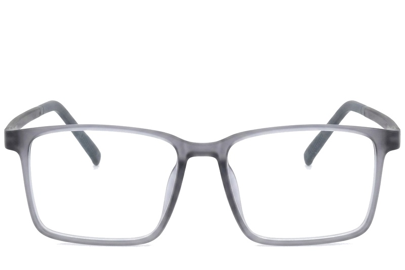 BS0620-0246_Grey_Rectangular_TR90_Glasses_corner-front